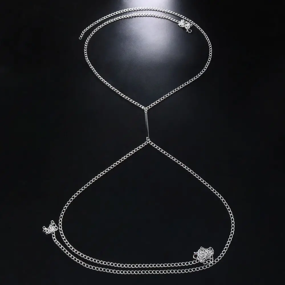 Arnés de cadena de pecho de Me - Body Jewelry Necklace reseña y precio