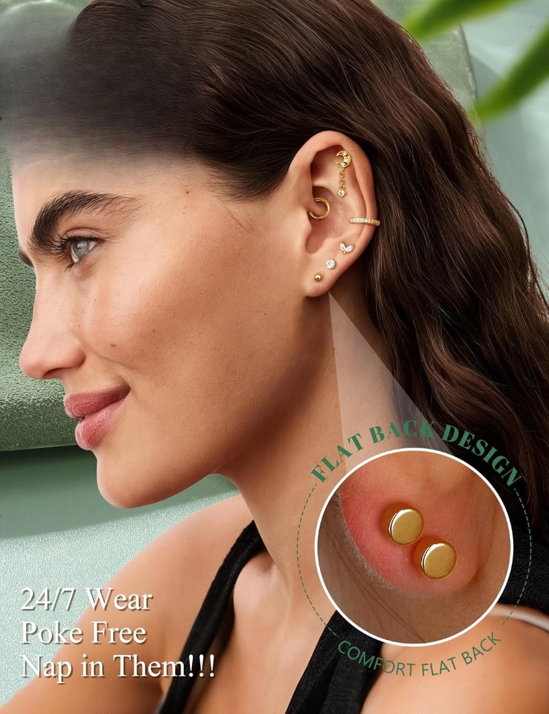Pendientes de cartílago calibr - Body Jewelry Surgical Steel reseña y precio