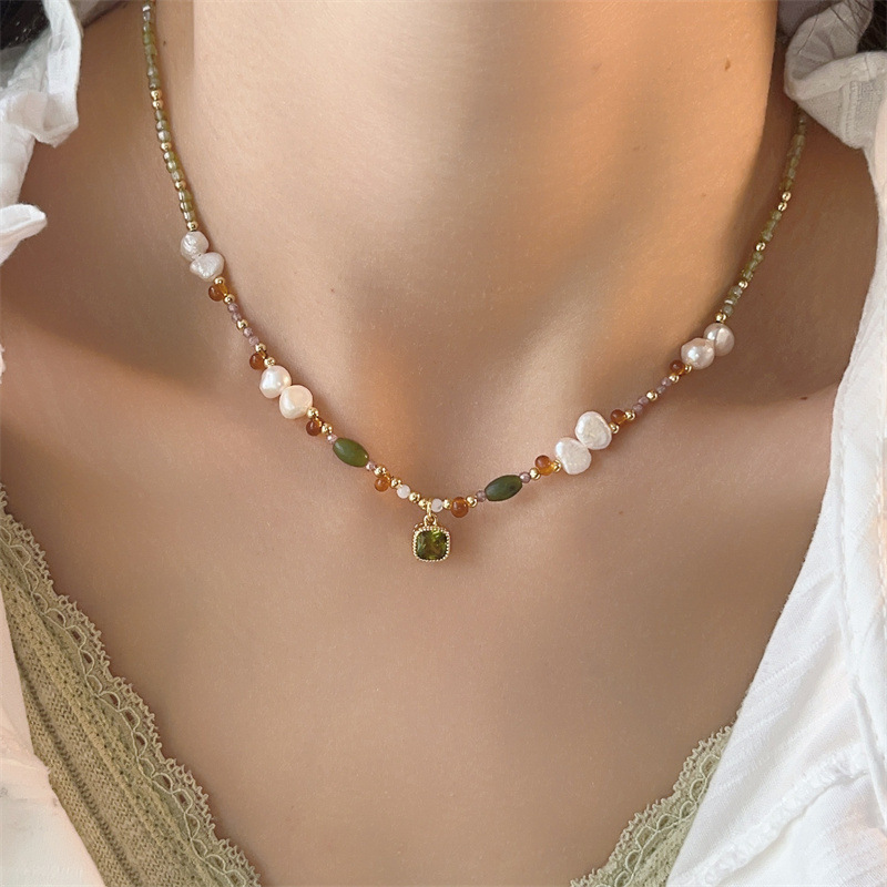 Collar de Perlas Barrocas Natu - Body Jewelry Necklace reseña y precio